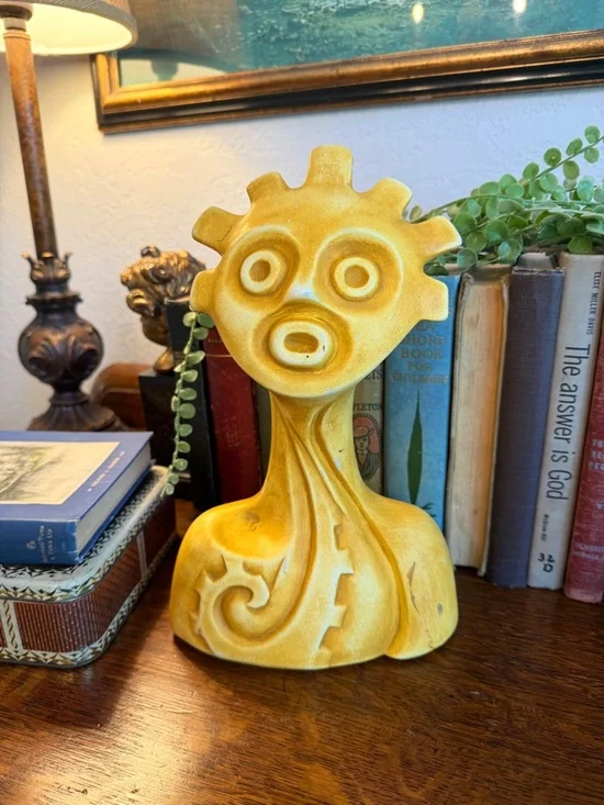 MCM Evolucion Ceramica Contemporary Mexican Sculpture Modern Art Bust "Guzman" - Picture 14 of 16